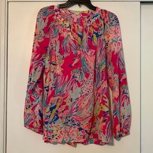 Lilly Pulitzer Elsa silk blouse